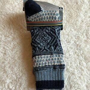 NWT Smartwool Everyday Women's Merino Crew Socks Full Cushion Sz M Popcorn Cable